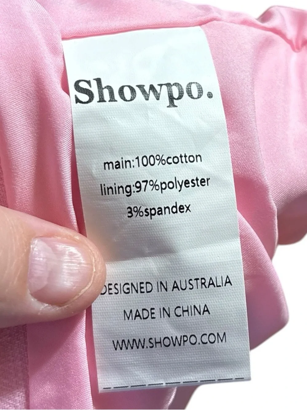 Showpo. Kiky Light Pink Fitted Cropped Tank Bralette Zips US 10 NWT TOP ONLY